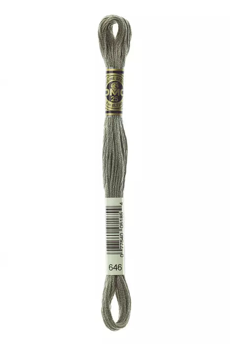 646 DMC Six Strand Cotton Embroidery Floss Lindy Stitches 646-dmc-six-strand-cotton-embroidery-floss-lindy-stitches
