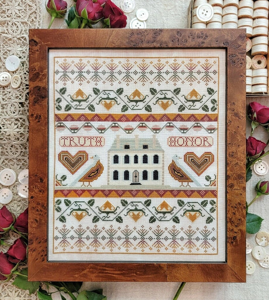 Truth & Honor Sampler Kathy Barrick Cross Stitch Pattern