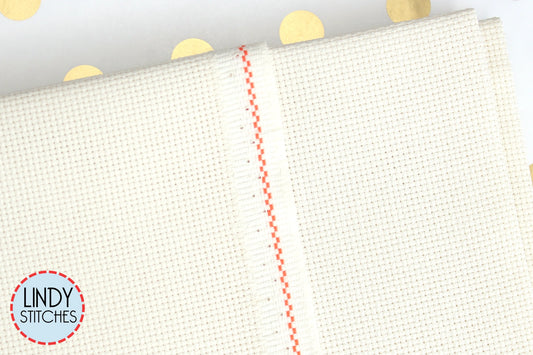18 count Ivory Aida by Zweigart Neutral Cross Stitch Fabric