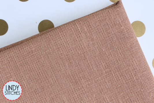 32 count Milk Chocolate Belfast Linen Cross Stitch Fabric by Wichelt
