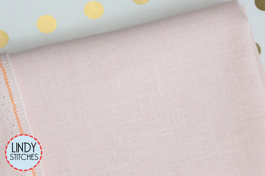 32 count Blush Belfast Linen Cross Stitch Fabric by Zweigart