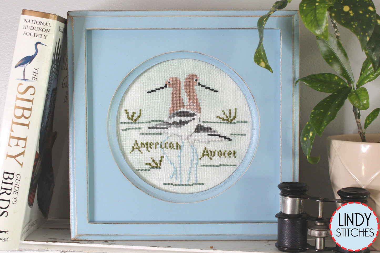 American Avocet Bird Crush Club Cross Stitch Pattern #7