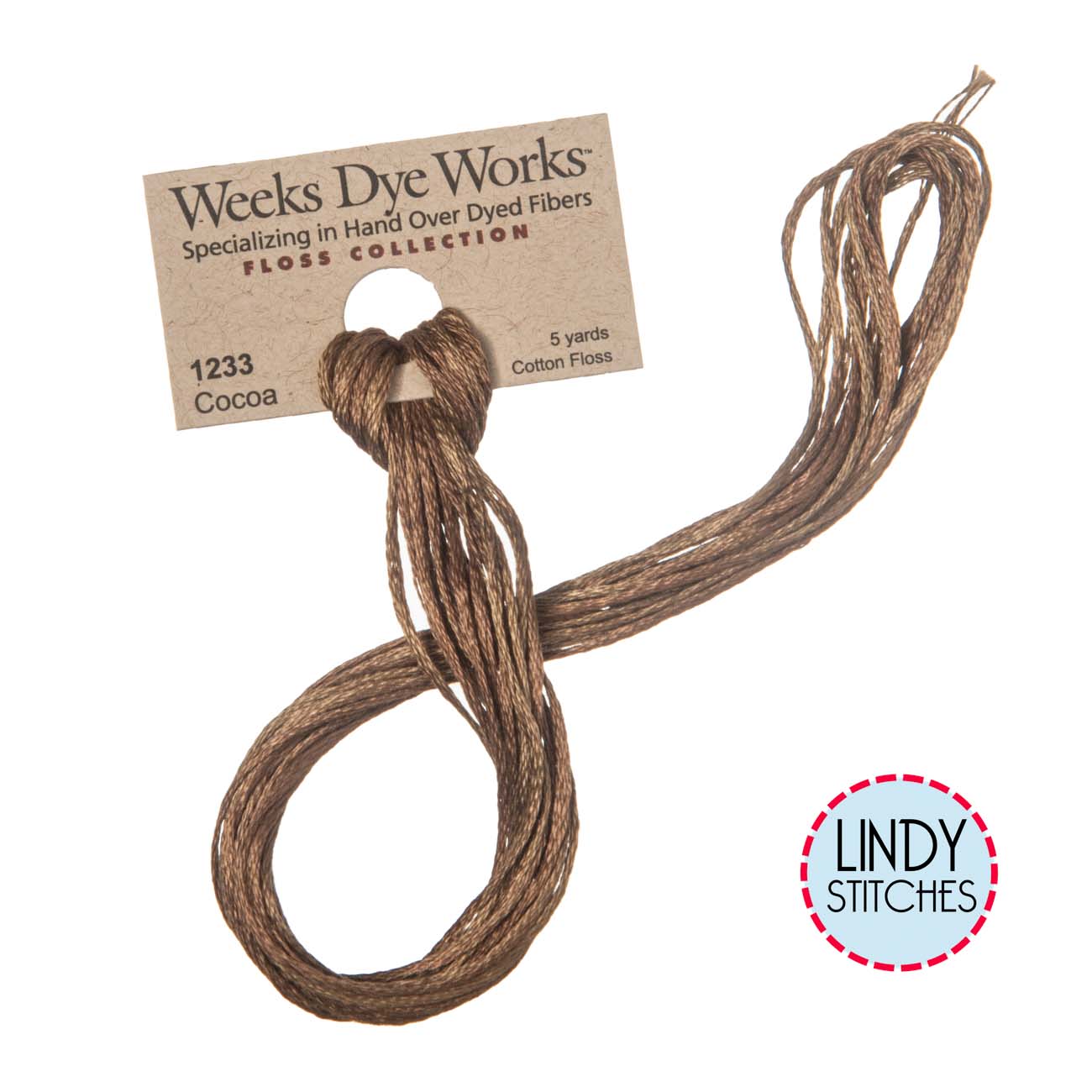Cocoa Weeks Dye Works Floss Hand Dyed Cotton Skein 1233