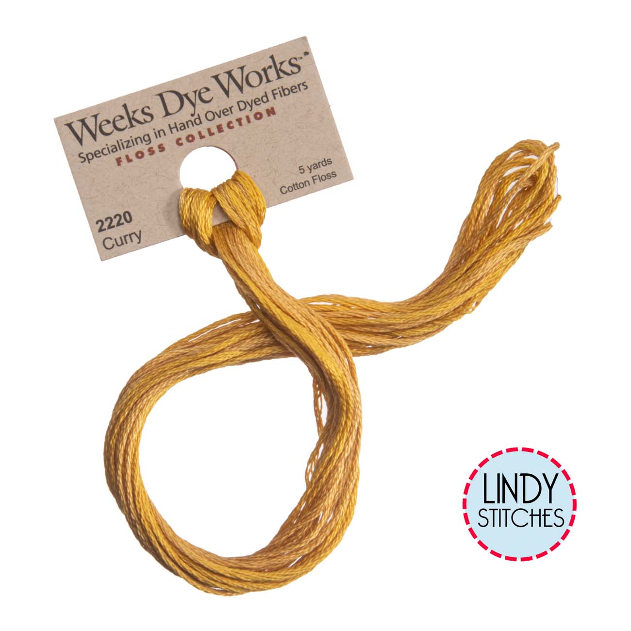 Curry Weeks Dye Works Floss Hand Dyed Cotton Skein 2220