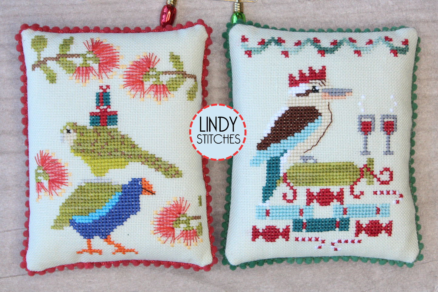December Down Under Cross Stitch Pattern Lindy Stitches Christmas