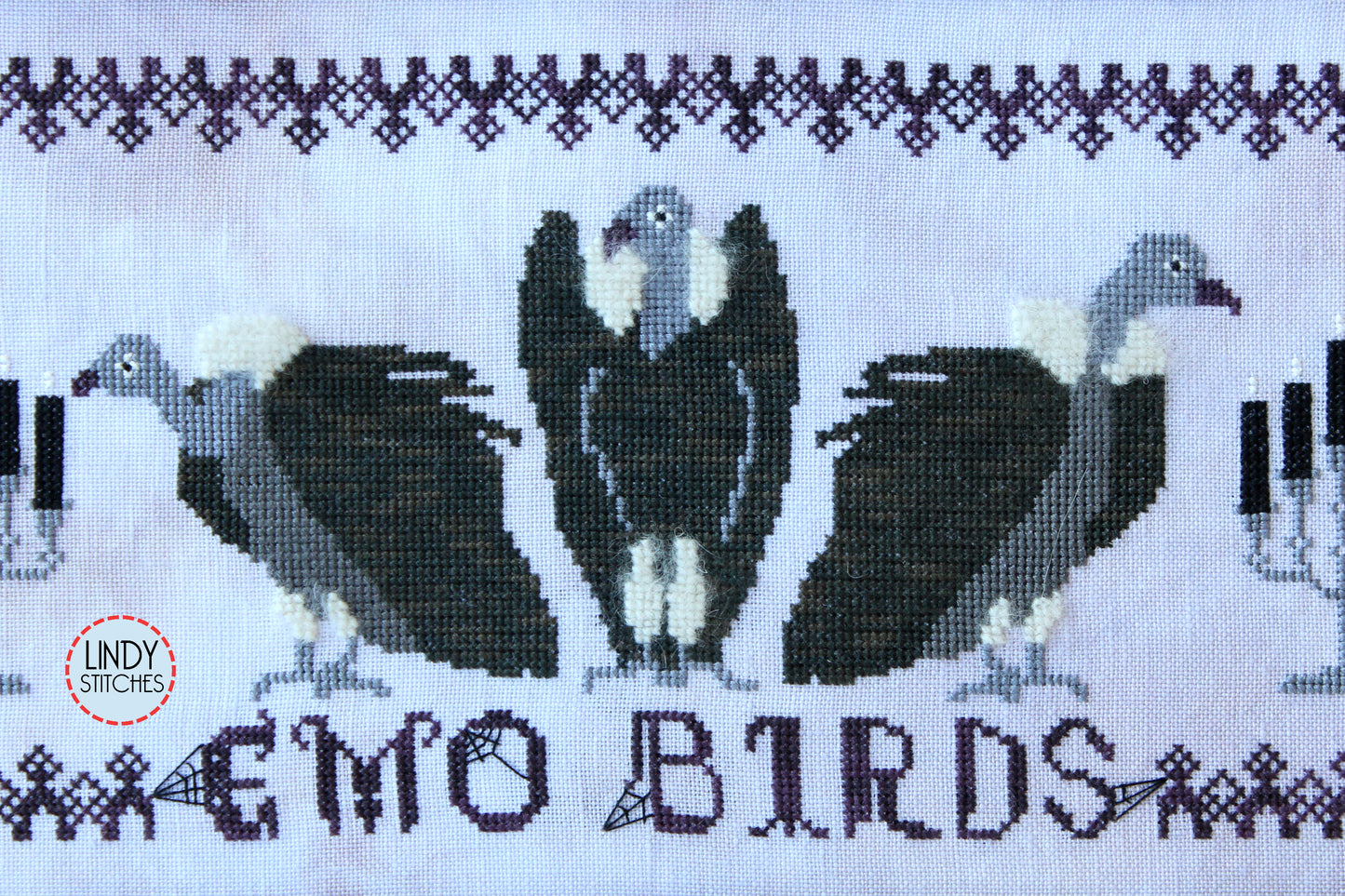 Emo Birds Cross Stitch Pattern by Lindy Stitches