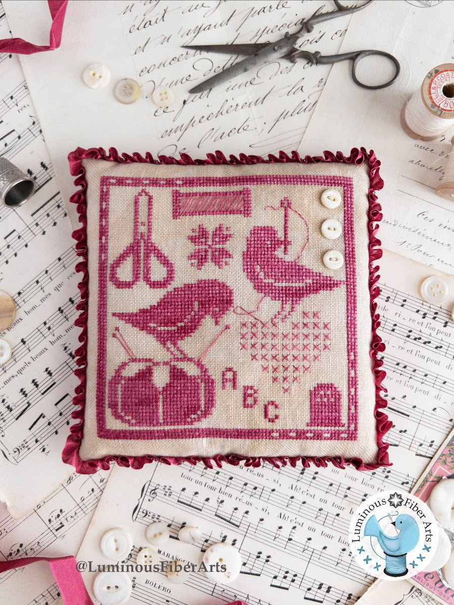 Gathering Stitches Cross Stitch Pattern Luminous Fiber Arts PHYSICAL copy