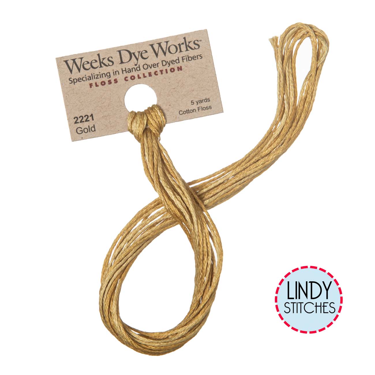 Gold Weeks Dye Works Floss Hand Dyed Cotton Skein 2221