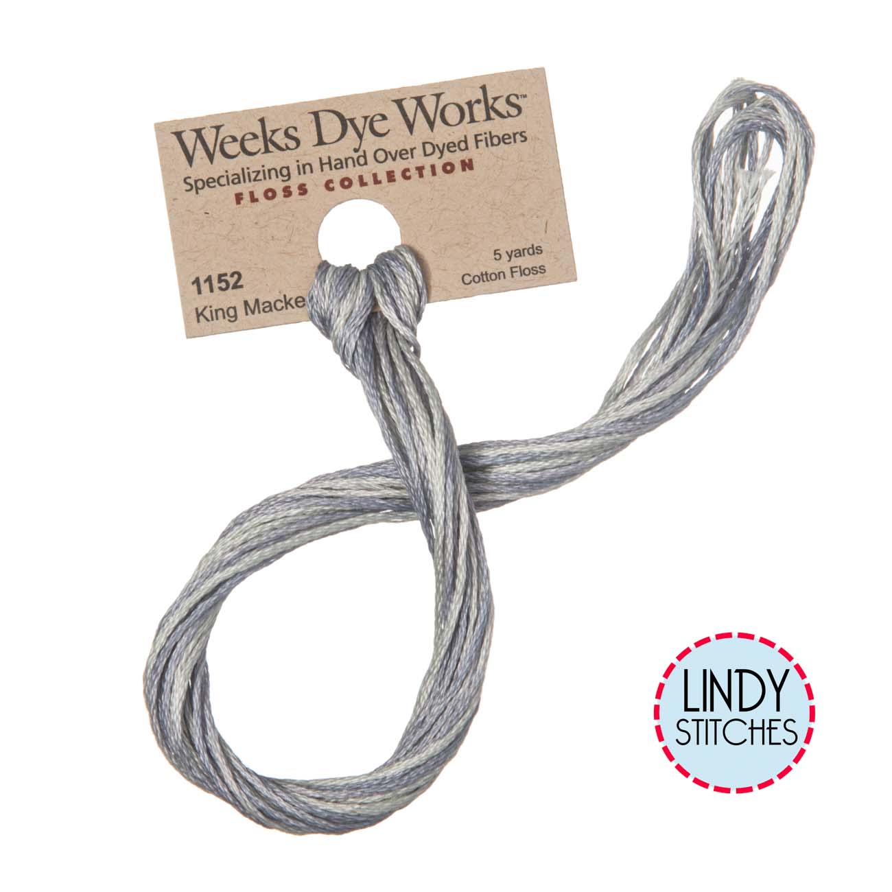 King Mackerel Weeks Dye Works Floss Hand Dyed Cotton Skein 1152