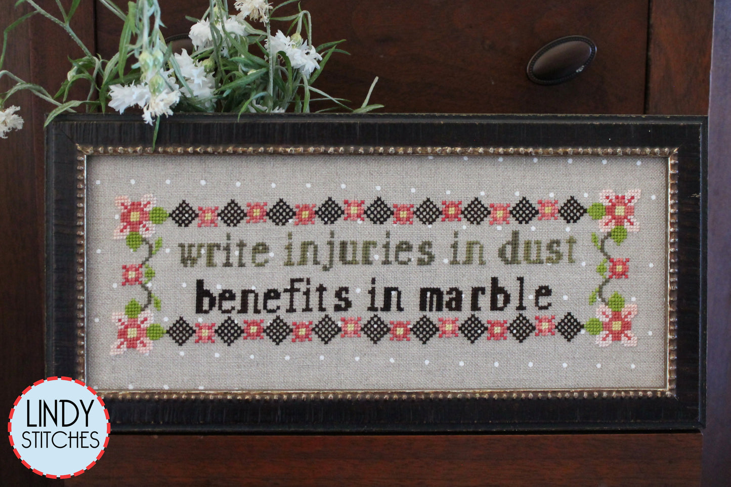 Let Me Not Forget Cross Stitch Pattern by Lindy Stitches