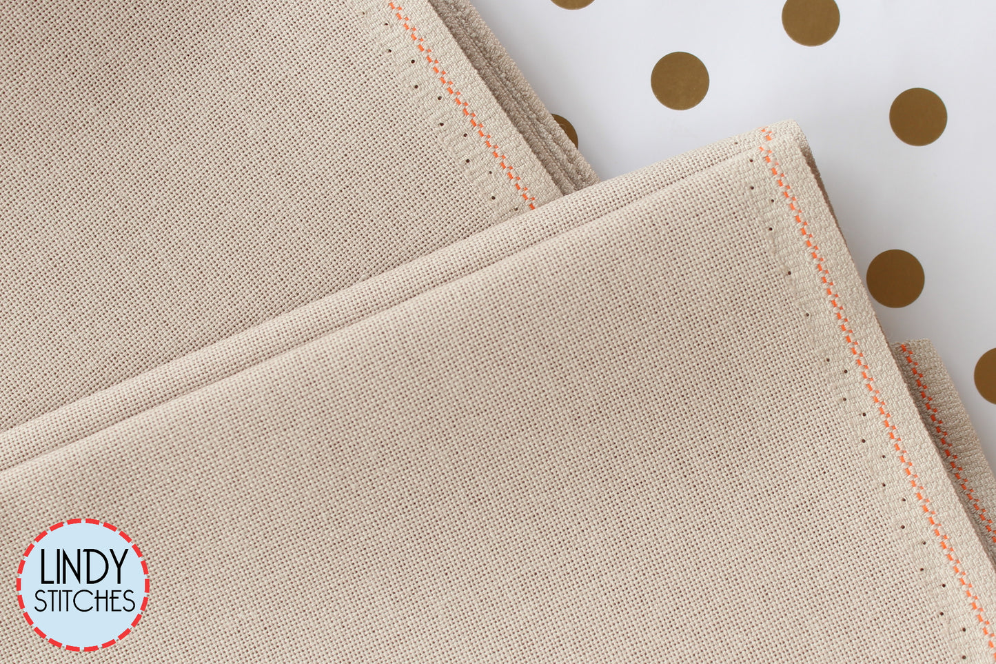 28 count Light Taupe Lugana by Zweigart Evenweave Cross Stitch Fabric