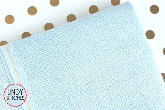 28 count Ice Blue Cashel Linen by Zweigart Cross Stitch Fabric