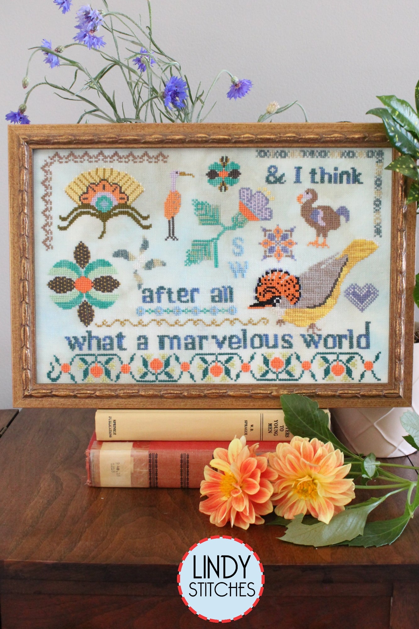 Marvelous World Cross Stitch Pattern by Lindy Stitches