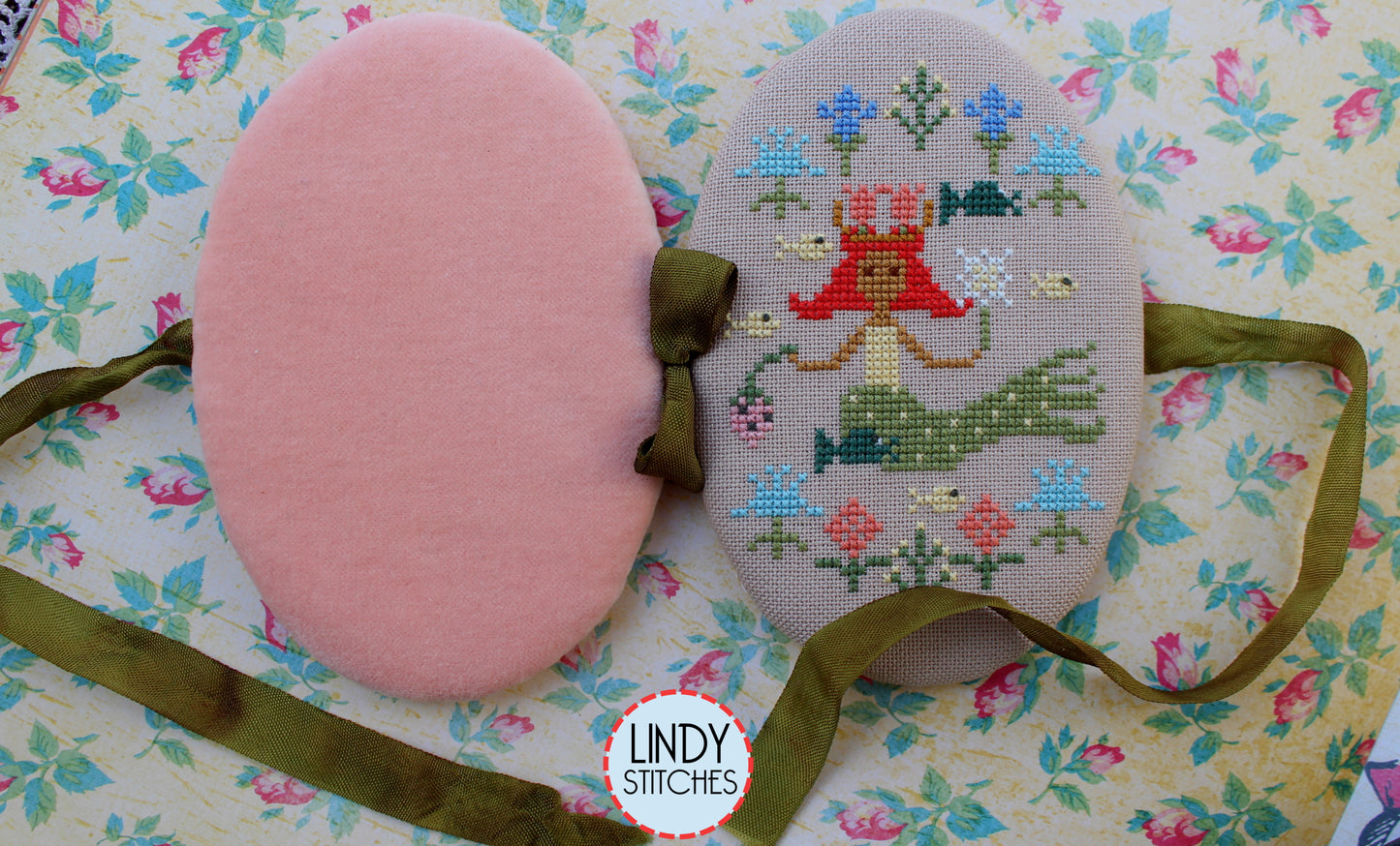 Mermaid's May Pinbook Cross Stitch Pattern PDF