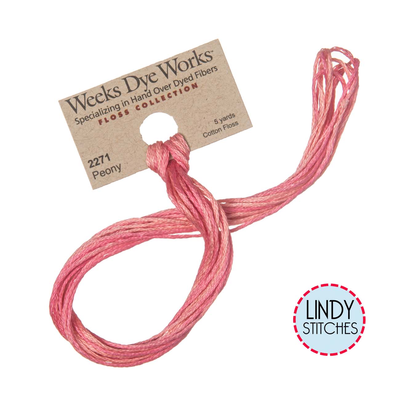 Peony Weeks Dye Works Floss Hand Dyed Cotton Skein 2271