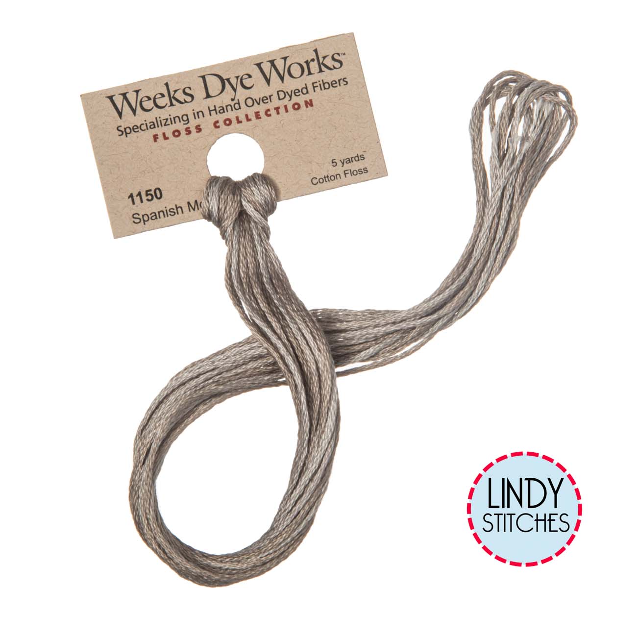 Spanish Moss Weeks Dye Works Floss Hand Dyed Cotton Skein 1150