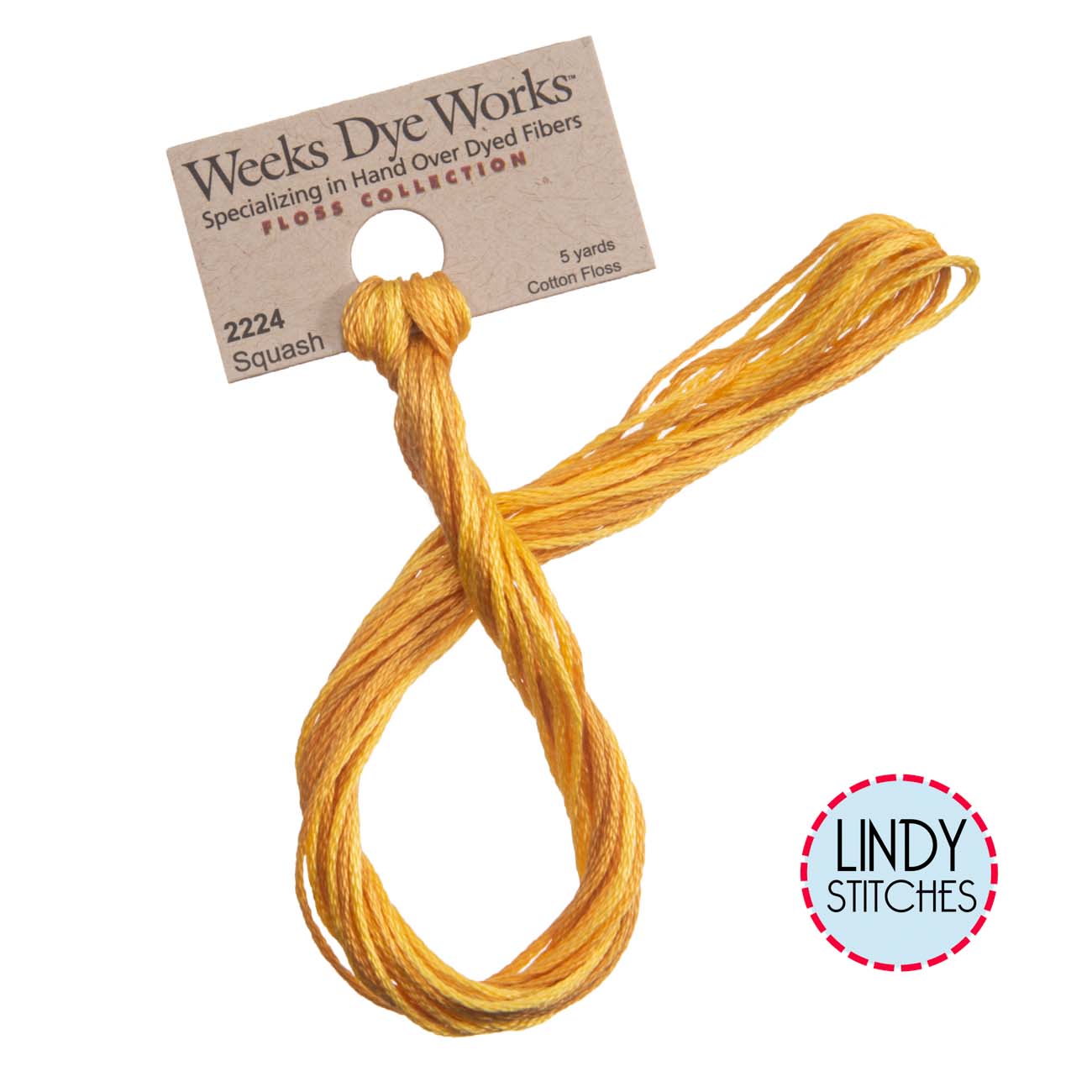 Squash Weeks Dye Works Floss Hand Dyed Cotton Skein 2224