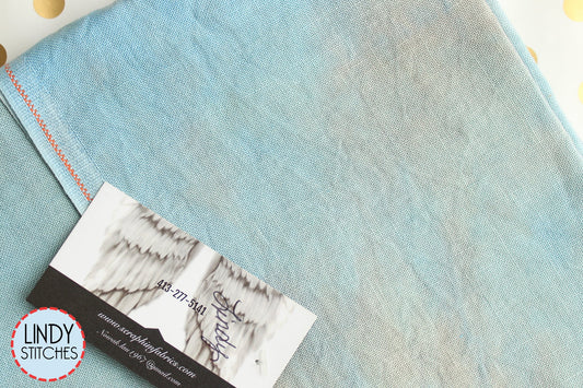 32 count Stonewashed Linen Seraphim Hand Dyed Fabrics