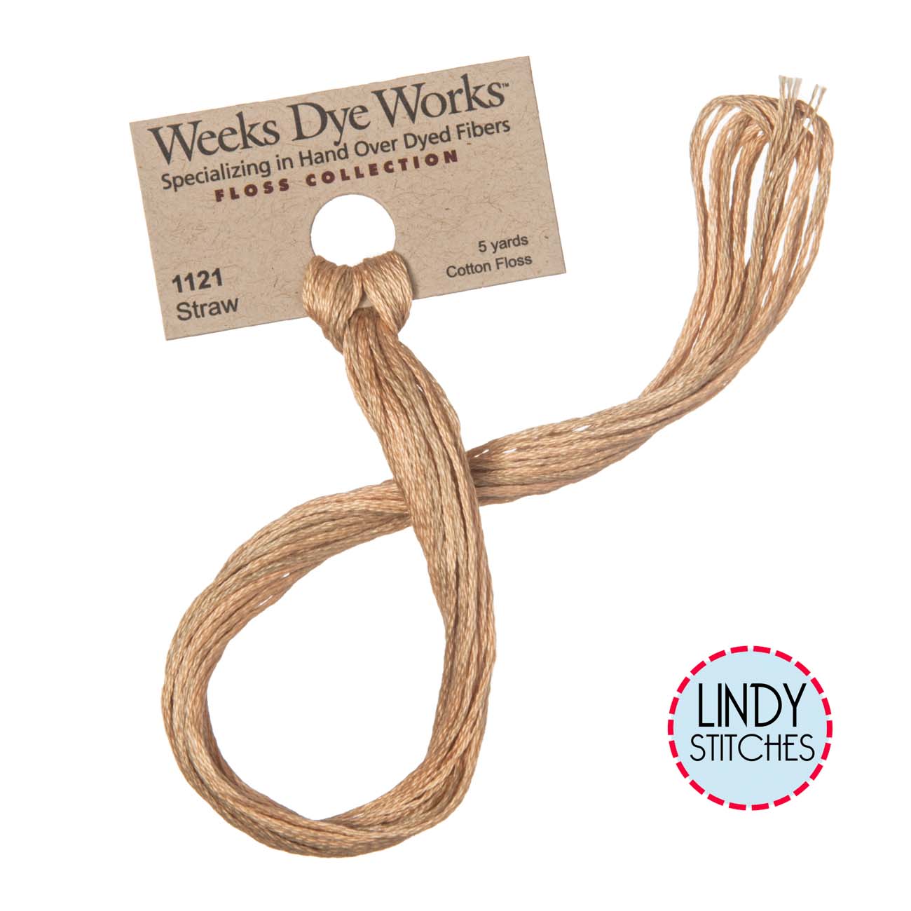 Straw Weeks Dye Works Floss Hand Dyed Cotton Skein 1121