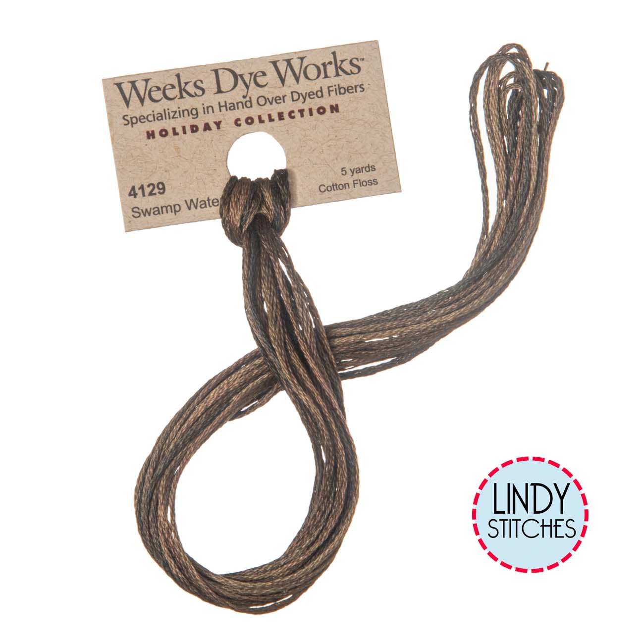 Swamp Water Weeks Dye Works Floss Hand Dyed Cotton Skein 4129