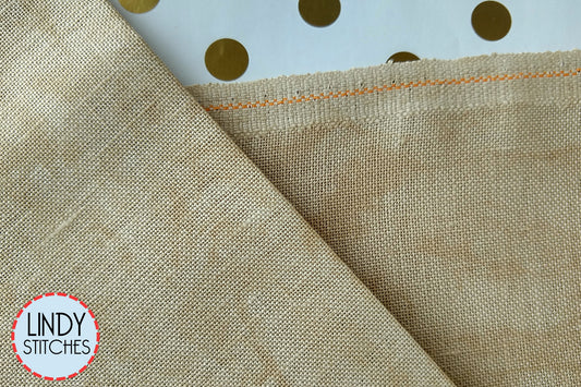 28 count Vintage Country Mocha Cashel Linen Cross Stitch Fabric