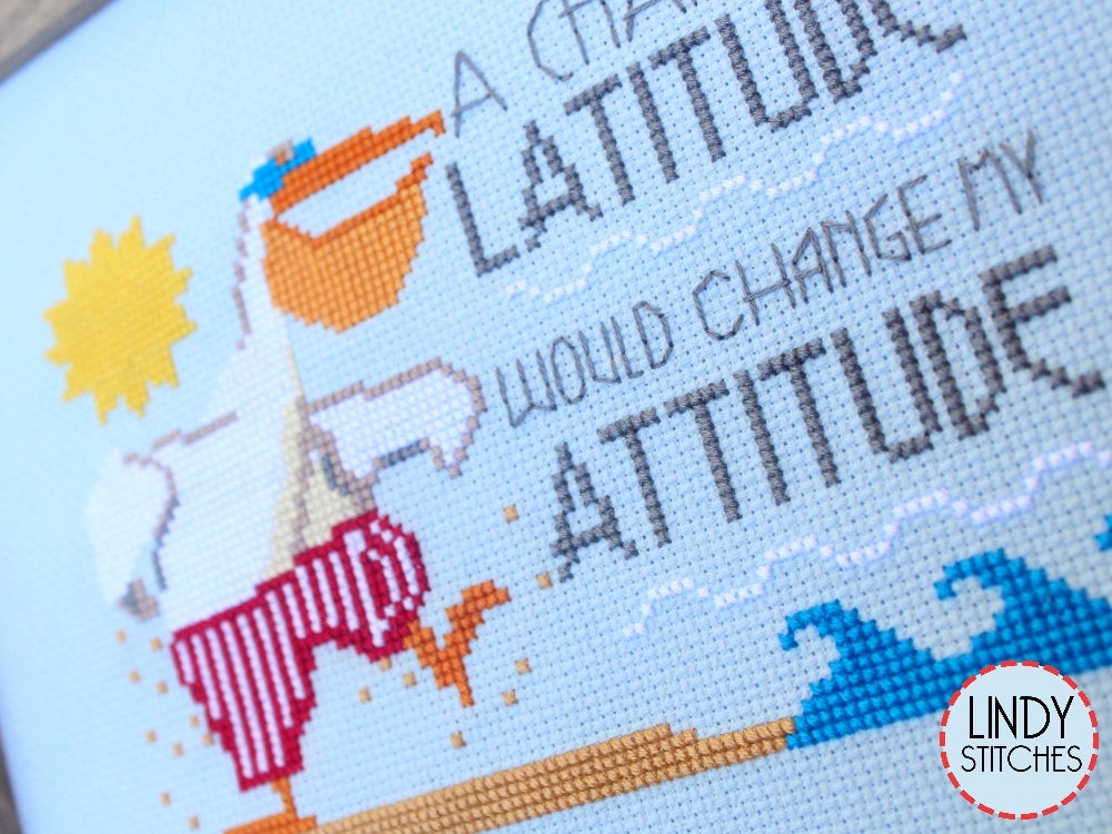 PDF Change in Latitude Cross Stitch Pattern by Lindy Stitches