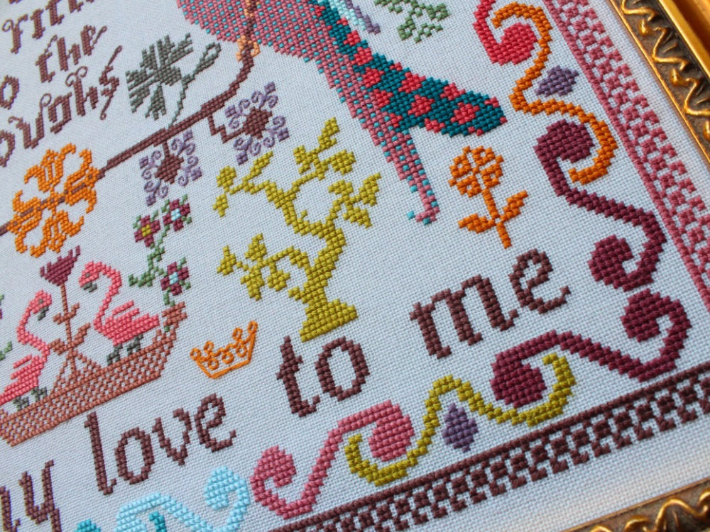 Birds to the Boughs Cross Stitch Pattern by Lindy Stitches
