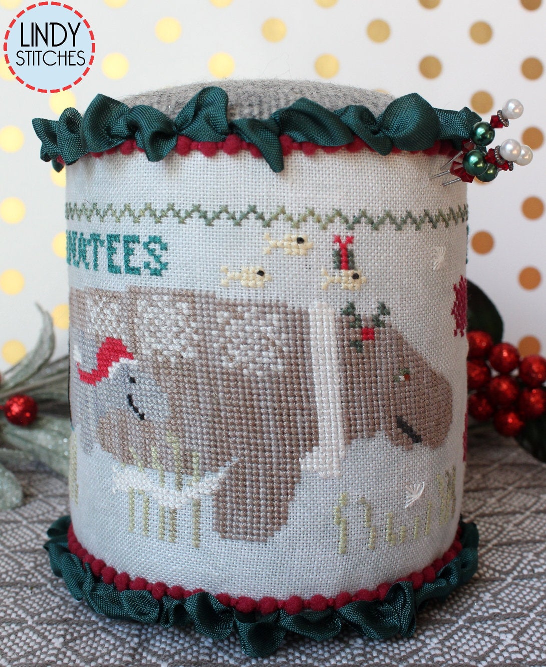 Sea Pickle Teal Ribbon by Lady Dot Creates Hand Dyed