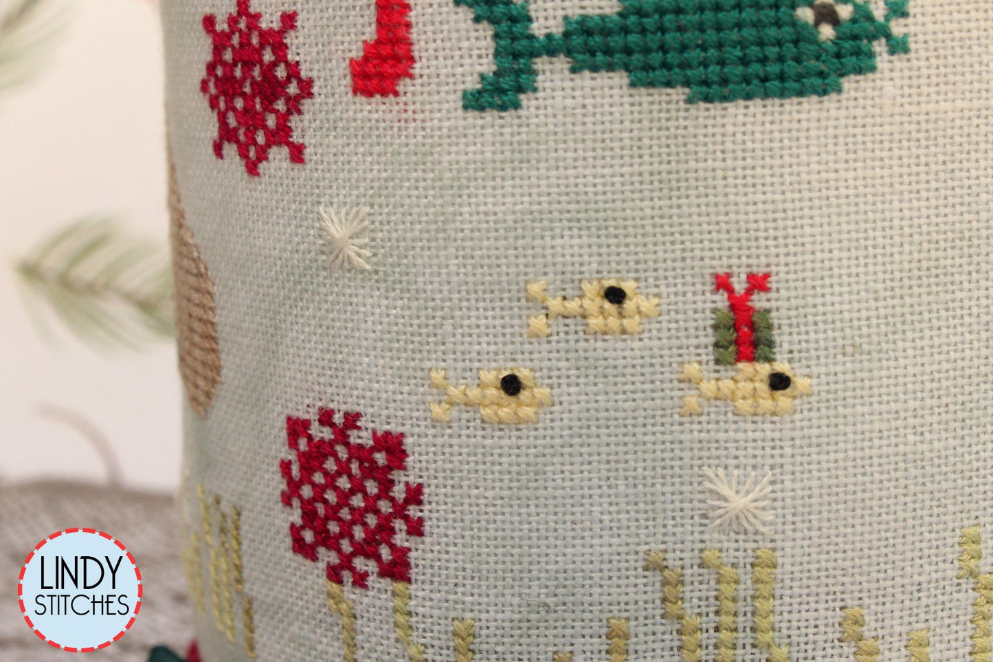 Merry Manatees Cross Stitch Pattern by Lindy Stitches Christmas Drum