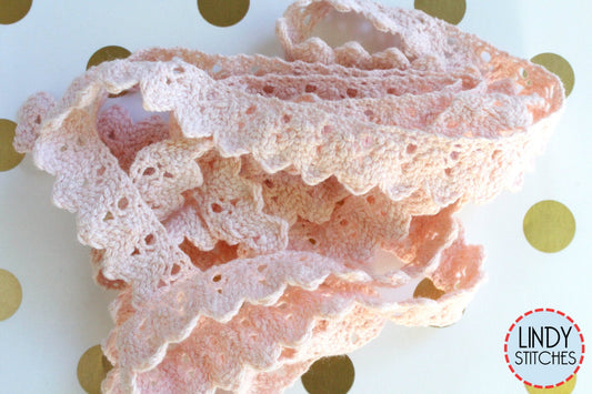 Petticoat Lace Hand Dyed 100% Cotton Lace by Lady Dot Creates