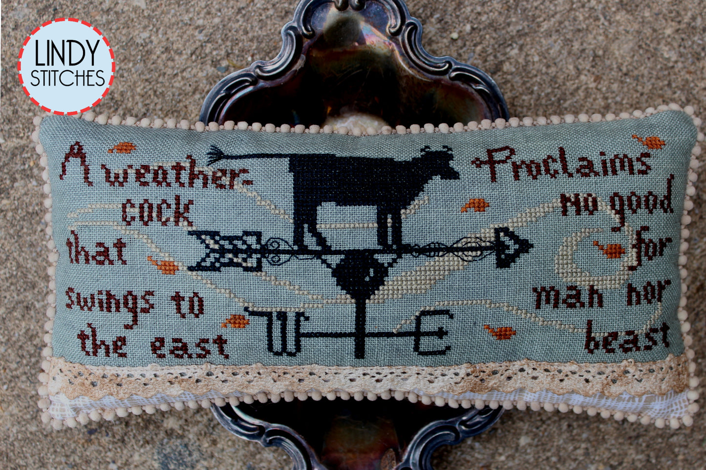 Dirty Face Lace Hand Dyed 100% Cotton Lace by Lady Dot Creates