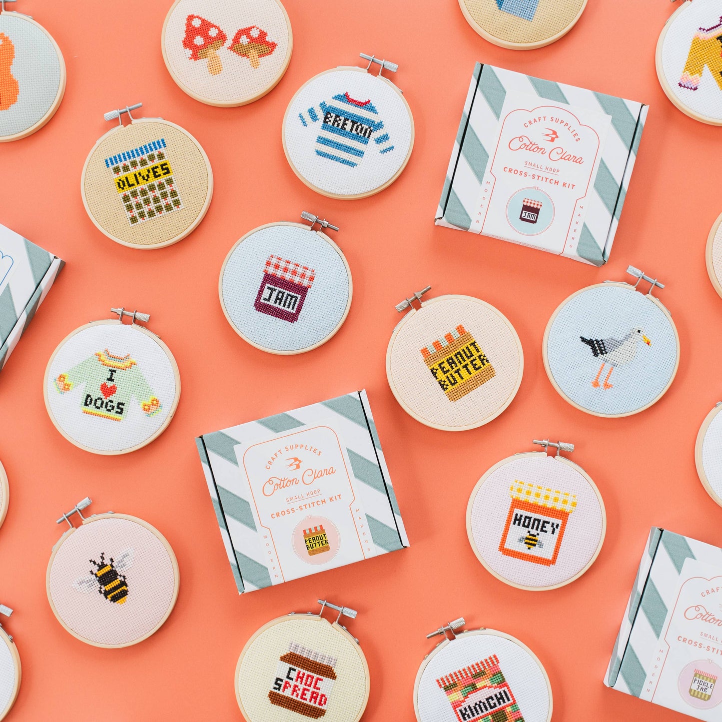 Honey Jar Cross Stitch Kit Beginner Friendly