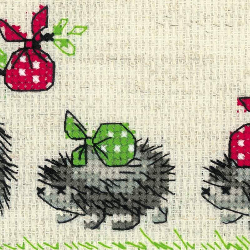 HEDGEHOGS Cross Stitch Kit by RIOLIS 1711