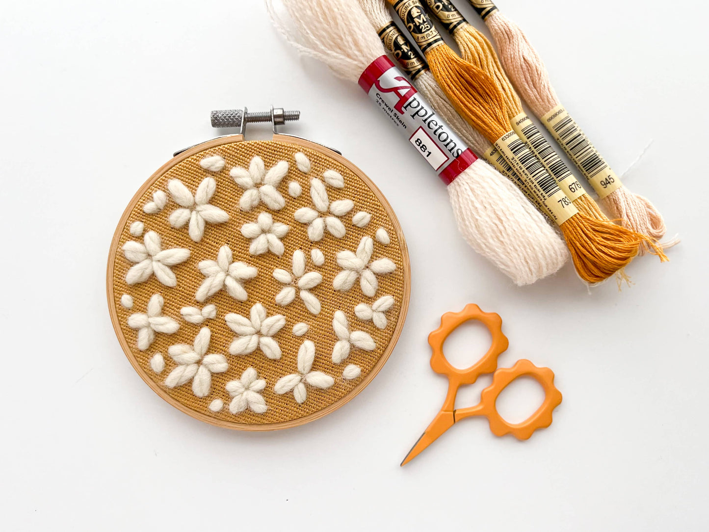 Matryoshka small flower sewing scissors