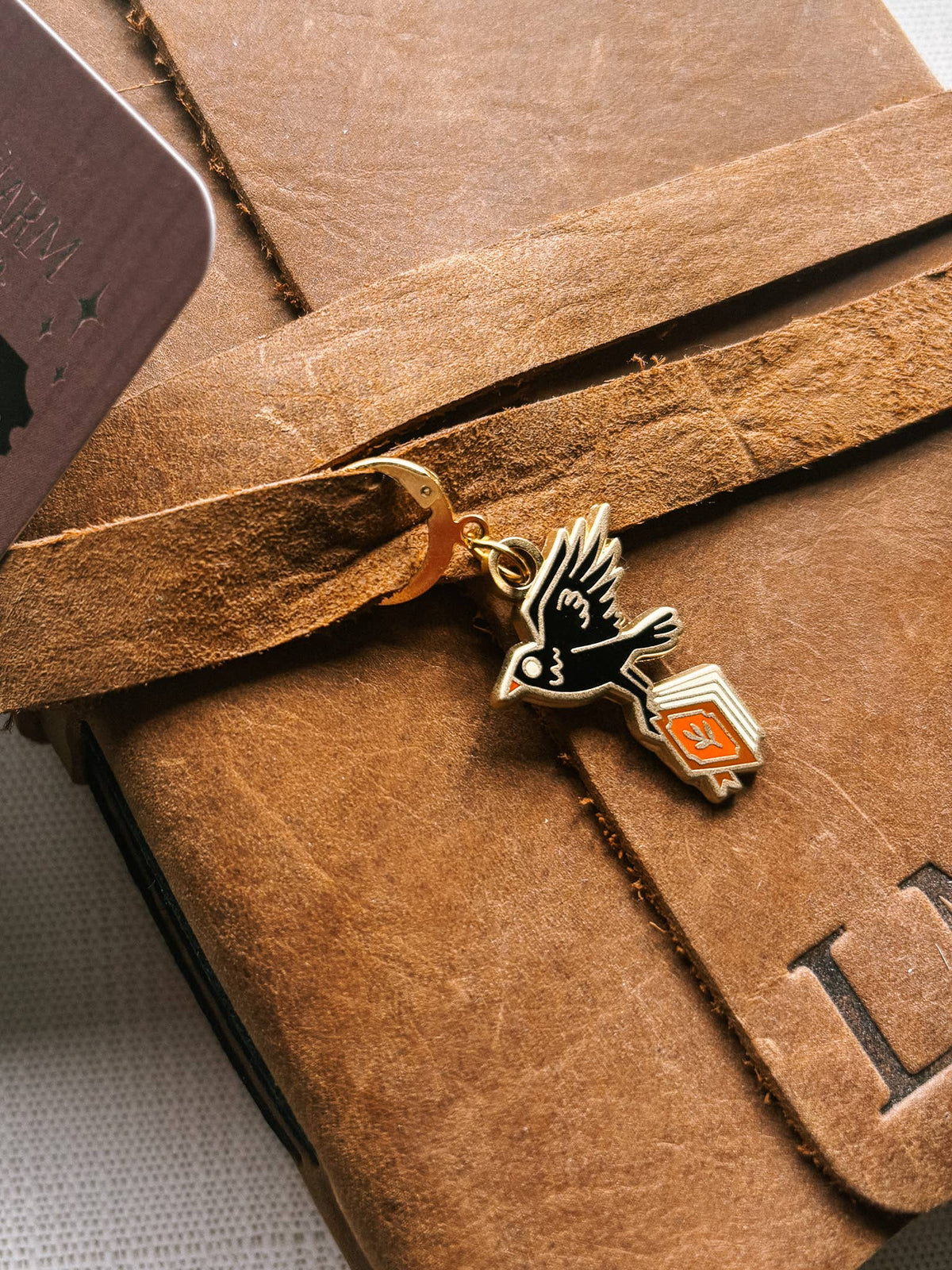 The Book Thief Crow Enamel Journal Charm