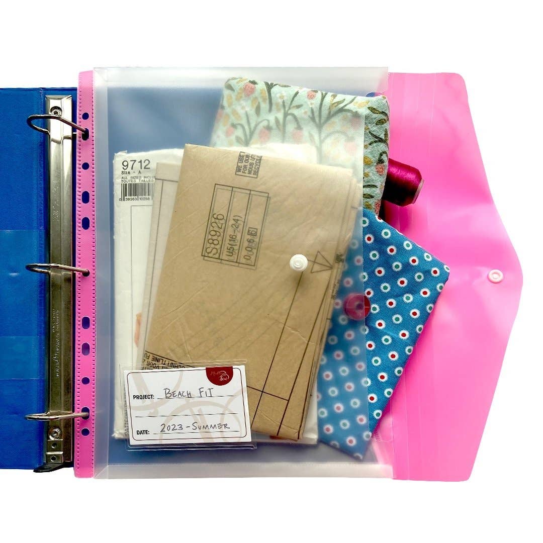 Binder Pocket 6-Pack - Organize your sewing projects easily!