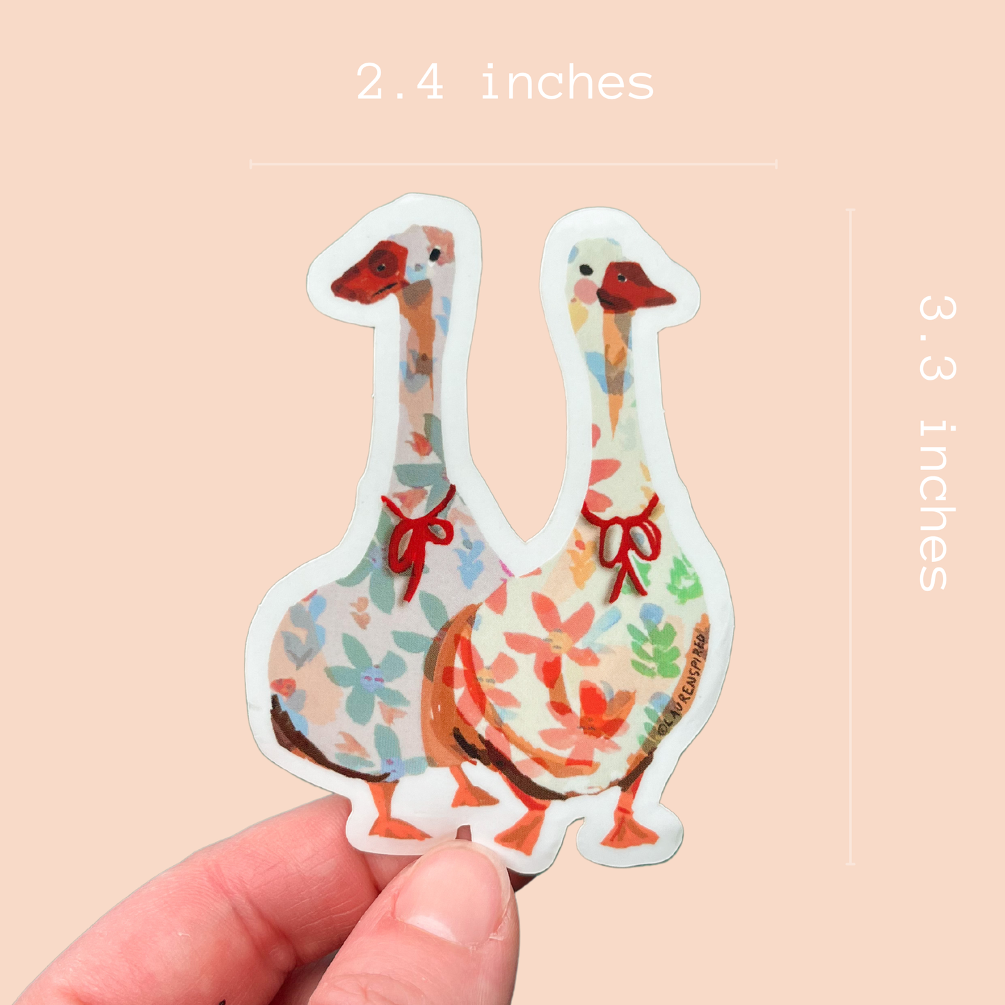 Silly Geese Vinyl Sticker