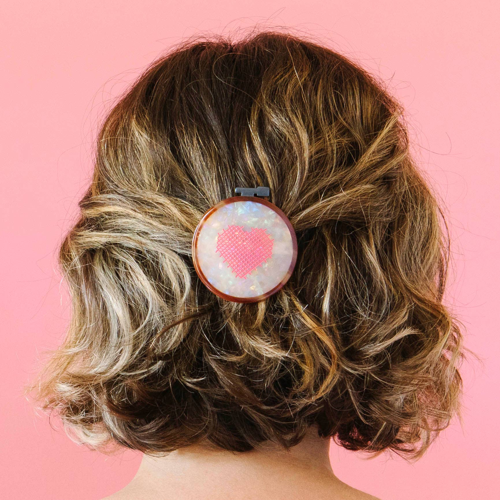 【新品】SYKIA Embroidery Hair Barrette Jane Cross Stitch Embroidery Hoop French Barrette Hair Clip – Lindy