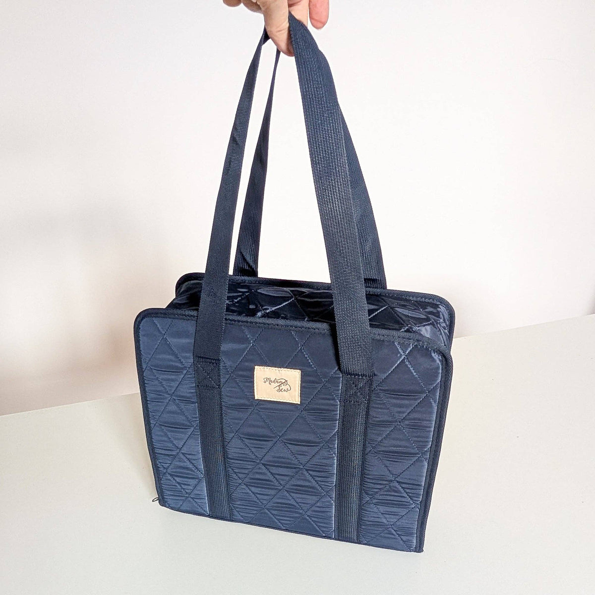 The Carry-All Sewing Organizer - Multi-pocket Binder Bag - Navy