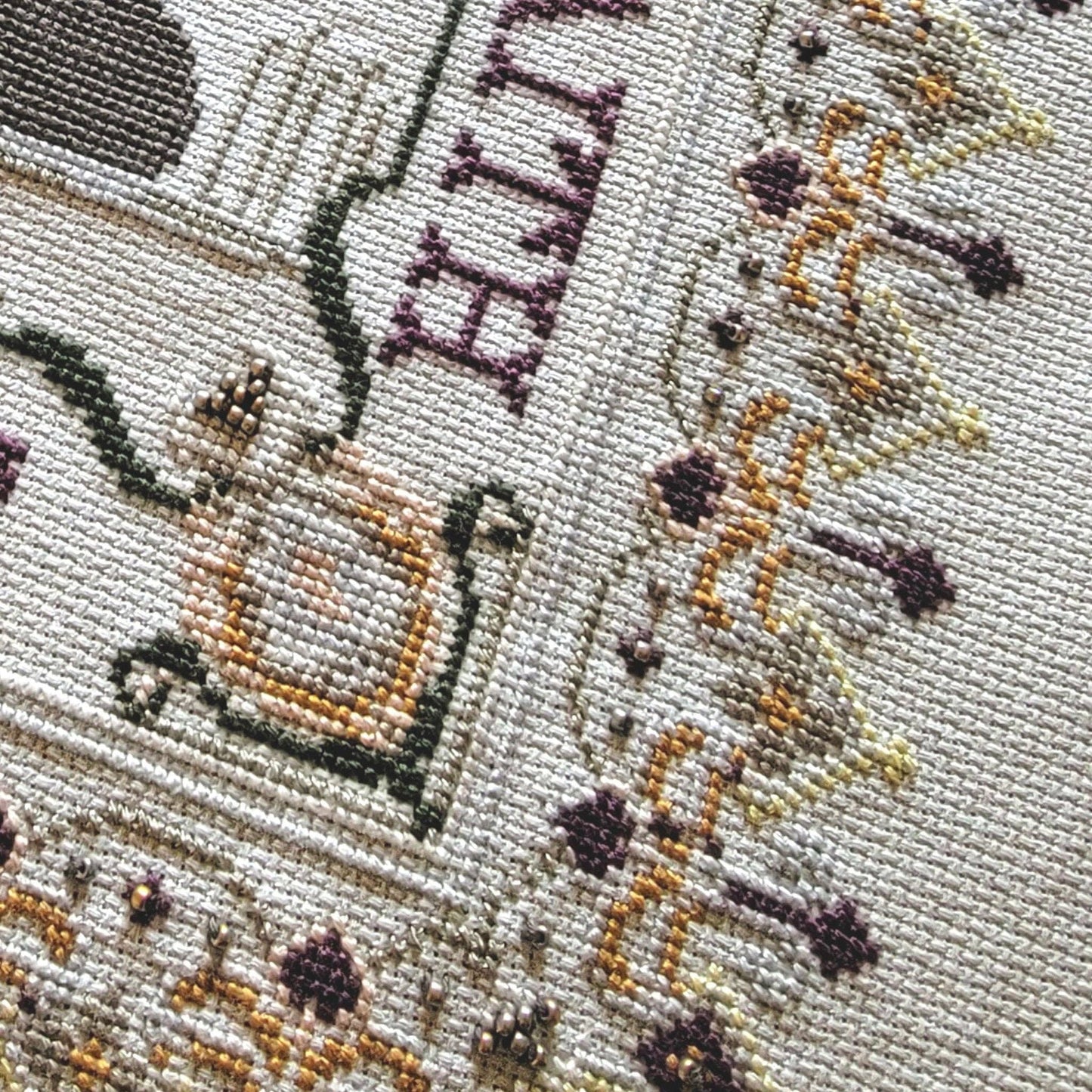 SWAN SAMPLER The Wishing Thorn Cross Stitch Sampler