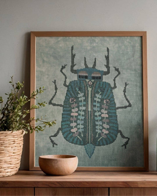 FLOWER SCARAB The Wishing Thorn Cross Stitch Pattern