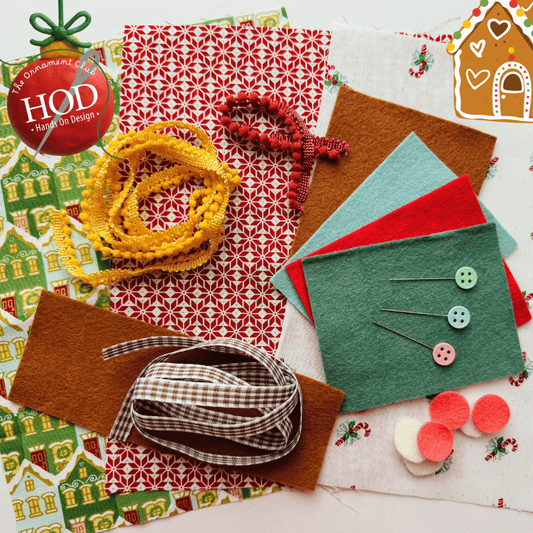 Trims & Doodads Pack Hands On Design Ornament Club Quilted Gingers
