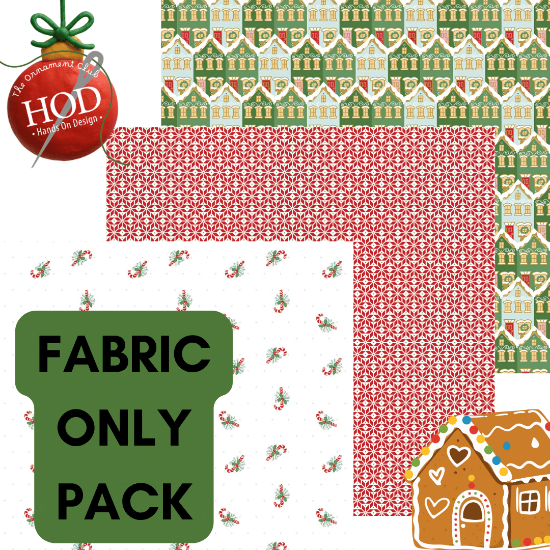 Fabric Trio Pack Hands On Design Ornament Club Quilted Gingers