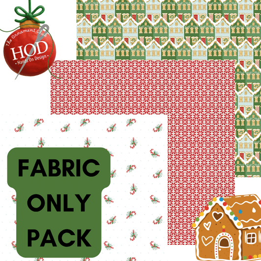 Fabric Trio Pack Hands On Design Ornament Club Quilted Gingers