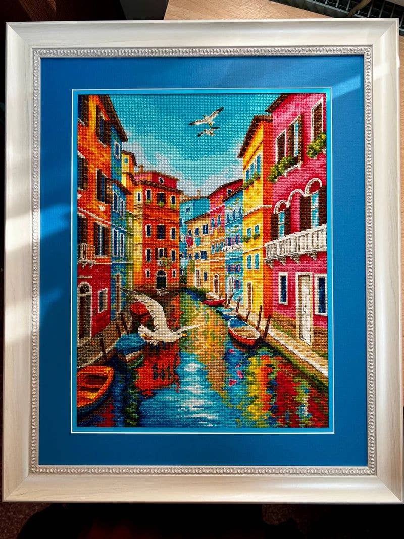 WHERE THE SEA BEGINS Cross Stitch Kit by RIOLIS 2327 Venice