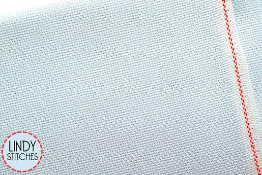 14 count Ice Blue Aida by Zweigart Neutral Cross Stitch Fabric