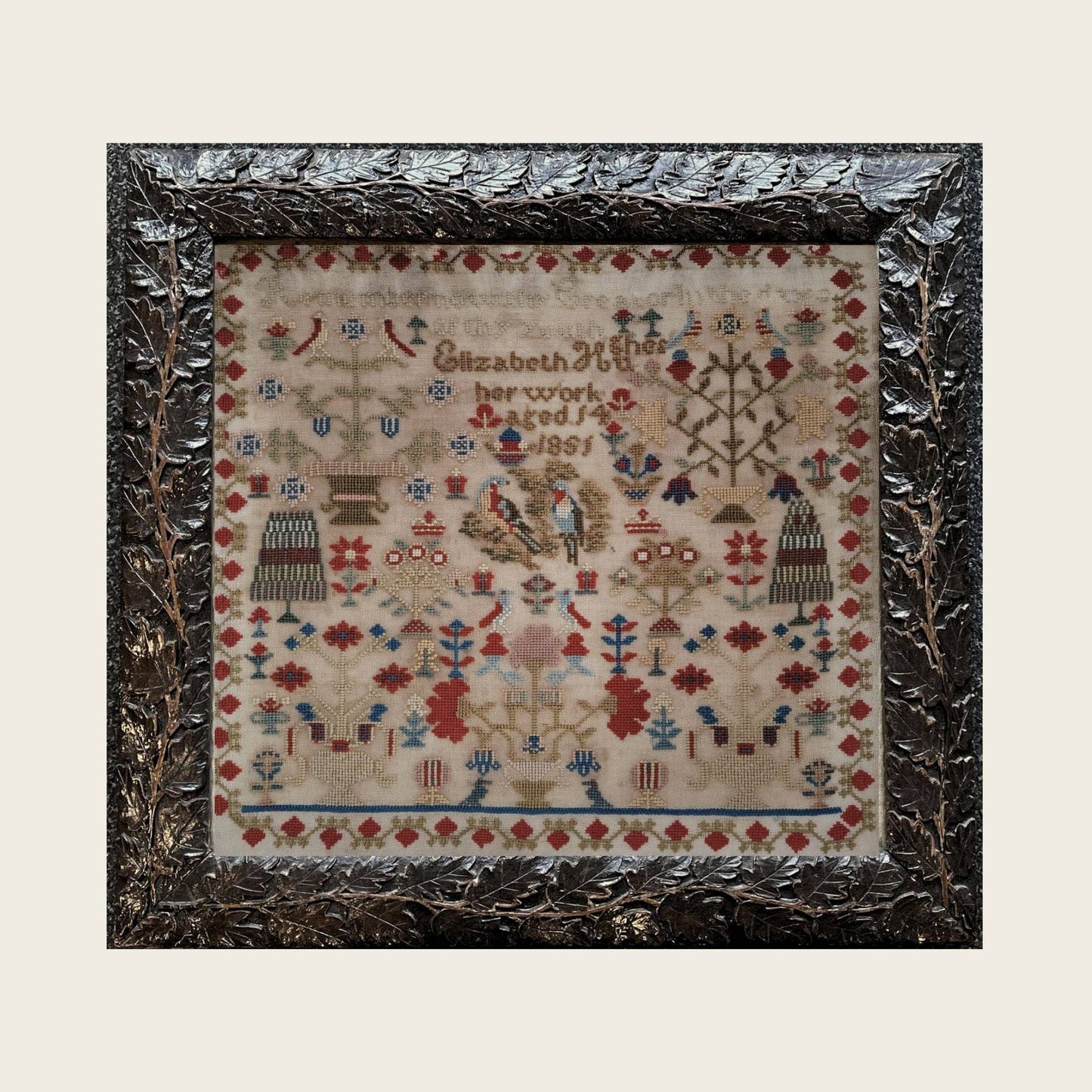 ELIZABETH HUGHS 1851 Sampler Pattern by The Wishing Thorn