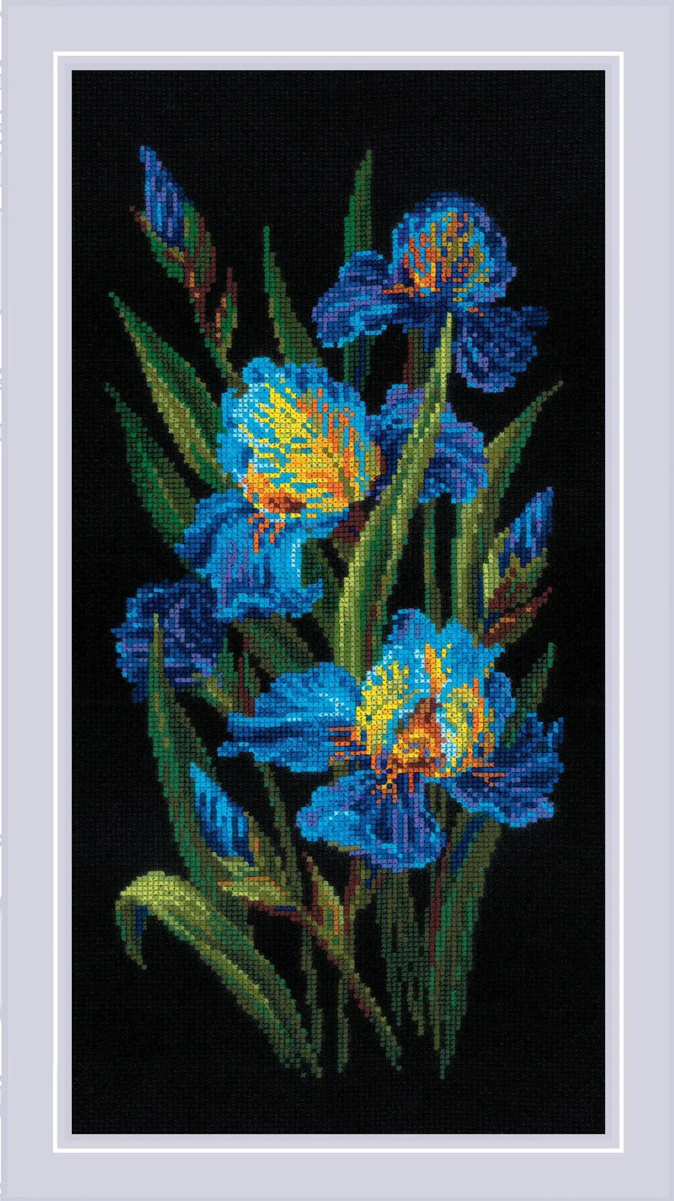Beautiful Irises RIOLIS Counted Cross Stitch Kit 2346
