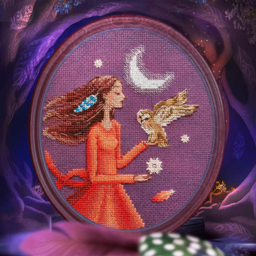 Evening Conversation Cross Stitch Kit by RTO C70002