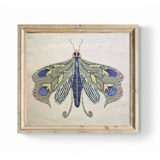 FLOWER MOTH III Cross Stitch Pattern by The Wishing Thorn